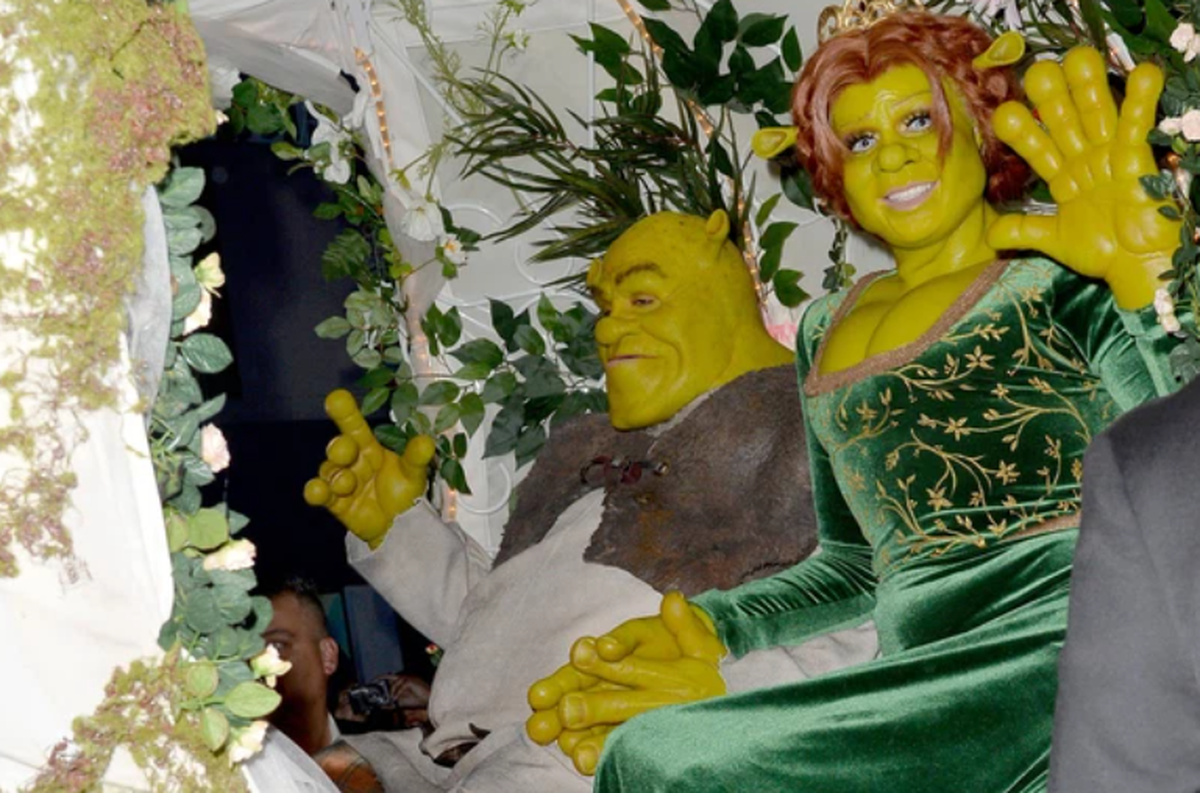 En 2018, Heidi Klum avec son mari Tom Kaulitz dans le rôle de Shrek et Fiona.