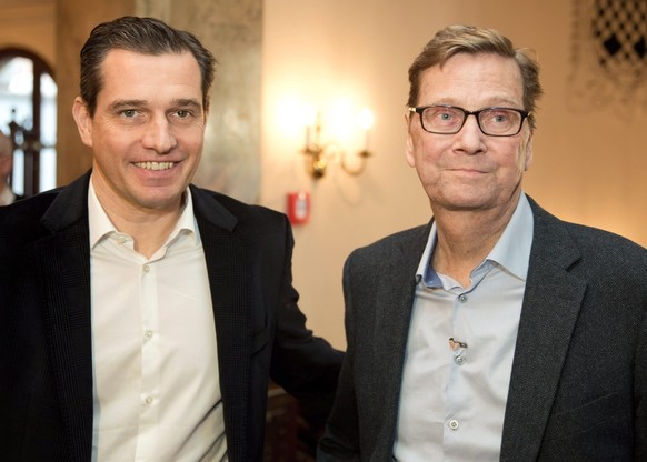 Westerwelle mit Ehemann&nbsp;Michael Mronz.