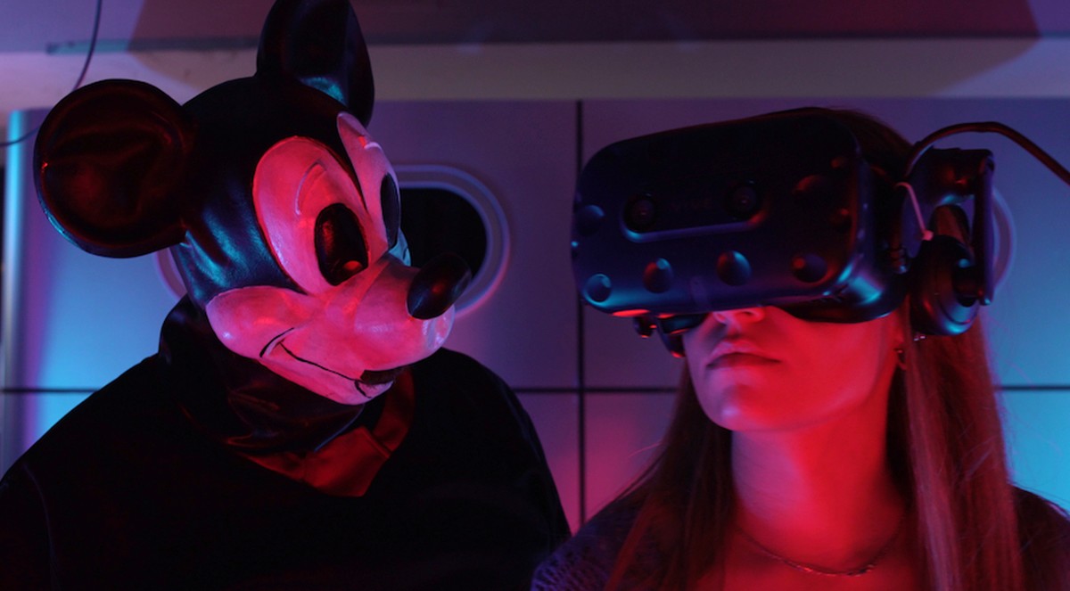 This image provided by MM Trap LTD shows a scene from "Mickey's Mouse Trap." On Monday, Jan. 1, 2024, the iconic Mickey Mouse character from "Steamboat Willie" entered the pub ...