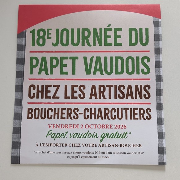 Journée du papet vaudois 2026