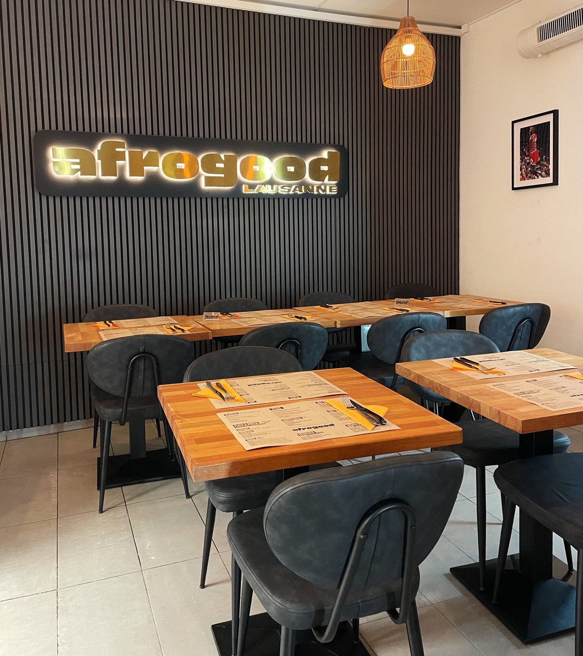 Le restaurant Afrogood à Lausanne.