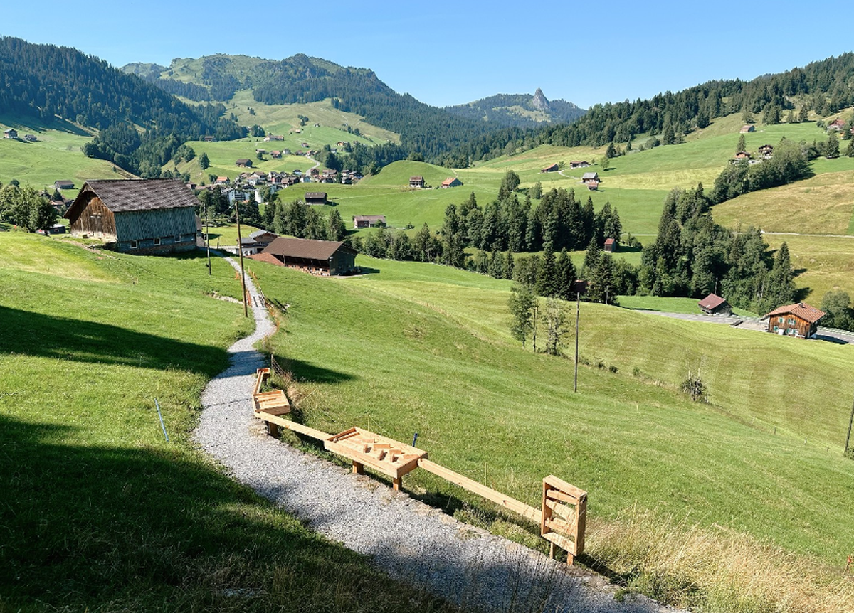Kugelbahnweg Oberiberg Rauszeit Kugelbahn Schweiz Einsiedeln-Ybrig-Zürichsee AG