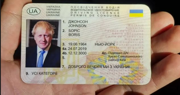 «Boris Johnsons» Führerausweis: ausgestellt im Jahr 2019 – gültig bis 3000.