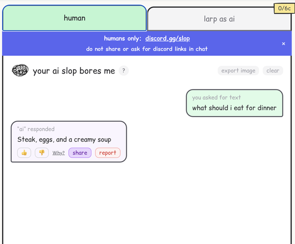 your ai slop bores me