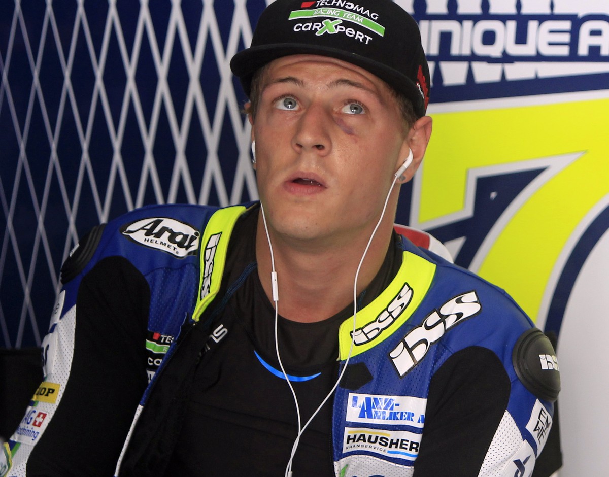 Dominique Aegerter hat vor dem GP in Malaysia mit seiner Gesundheit zu kämpfen.