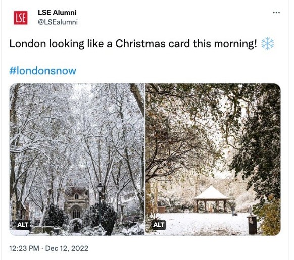 london cold schnee winter england dezember 2022