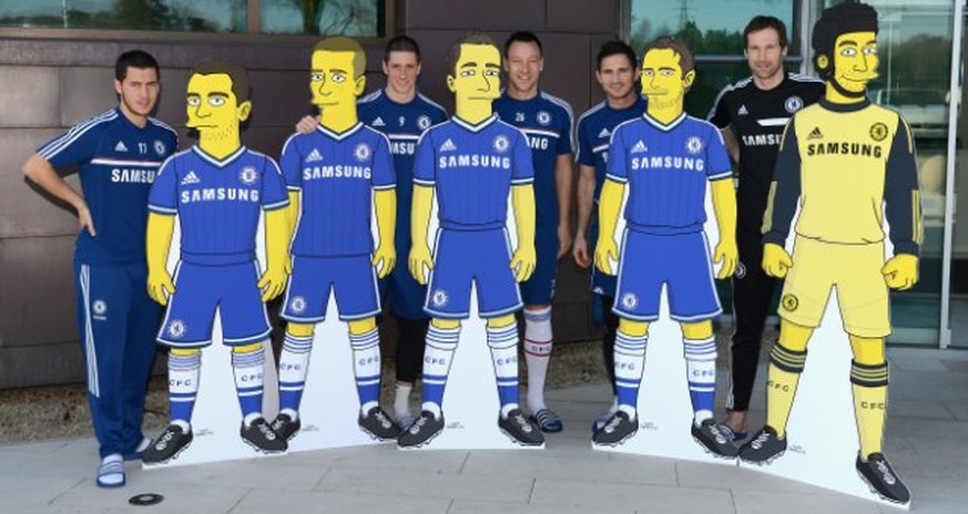 Die Auflösung (v.r.n.l.): Bild 1: Petr Cech, Bild 2: Frank Lampard. Bild 3: John Terry. Bild 4: Fernando Torres. Bild 5. Eden Hazard.