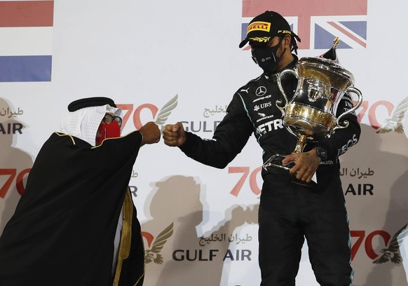 Motorsports: FIA Formula One World Championship, WM, Weltmeisterschaft 2020, Grand Prix of Bahrain Motorsports: FIA Formula One World Championship 2020, Grand Prix of Bahrain, 44 Lewis Hamilton GBR, M ...