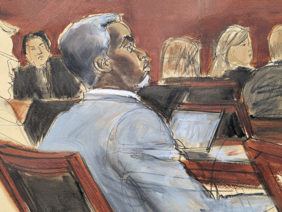Sean Diddy Combs listens during opening statements on the first day of trial in Manhattan federal court, Monday, May 12, 2025, in New York. (Elizabeth Williams via AP)
Sexual Misconduct Diddy