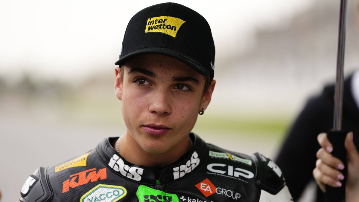 MotoGP Of Portugal - Race Noah Dettwiler 55 of Switzerland and CIP Green Power KTM during the race day of the Grande Premio Tissot de Portugal at Autodromo do Algarve on March 24, 2024 in Lagoa, Algar ...