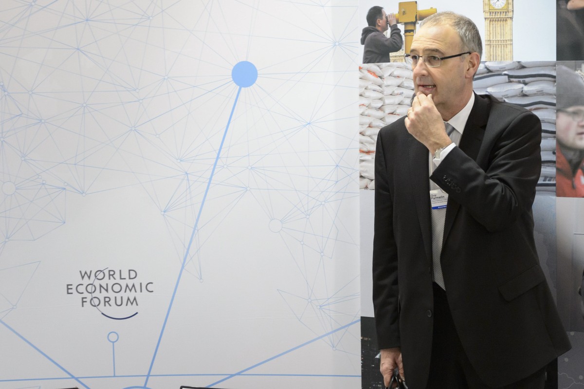 Guy Parmelin am WEF in Davos.
