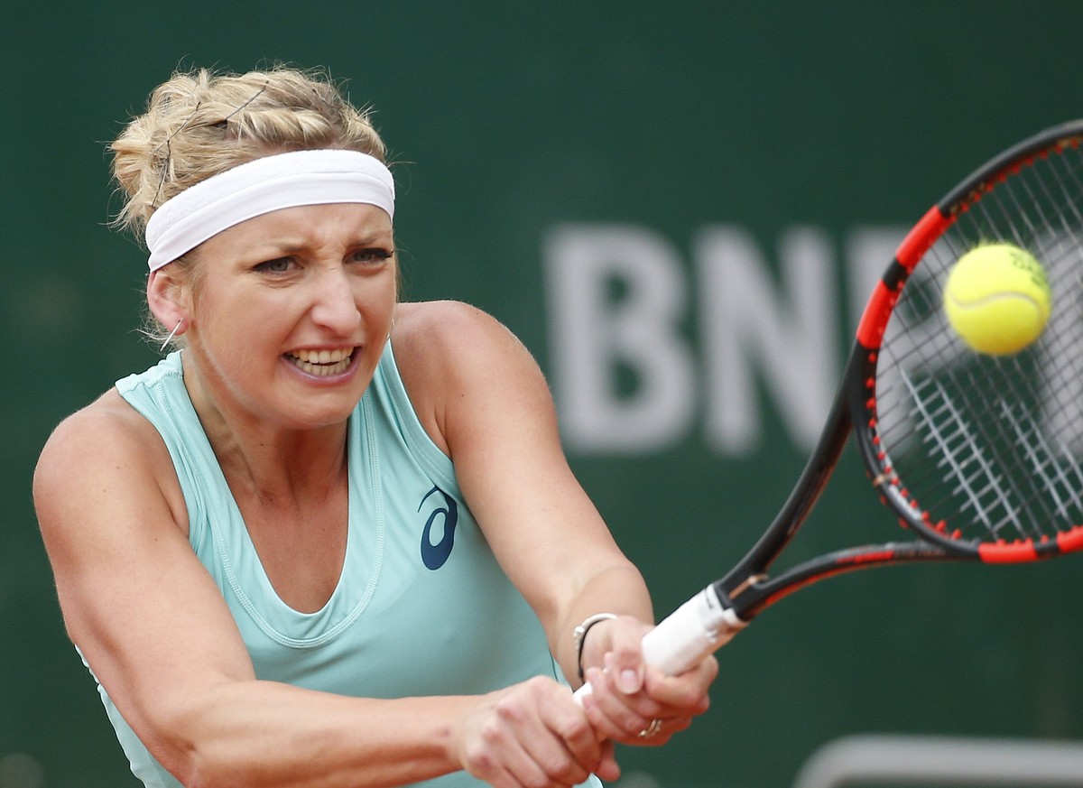 Timea Bacsinszky: Lockerer Aufgalopp in Paris.