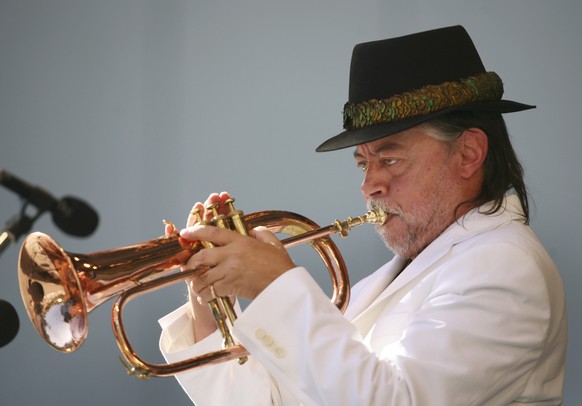 FILE - In this June 18, 2006 file photo, Chuck Mangione performs during the Playboy Jazz Festival in Los Angeles, Calif. (AP Photo/Lucas Jackson, file)
Obit-Chuck Mangione