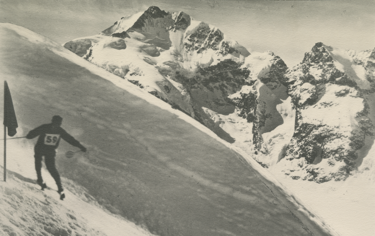 Gletscherrennen Diavolezza Gletscher Engadin Ski Skirennen