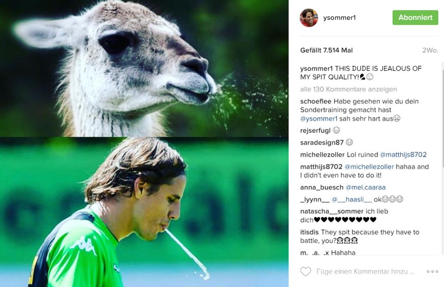 Spuckt lieber Wasser als grosse Töne: Yann Sommer.