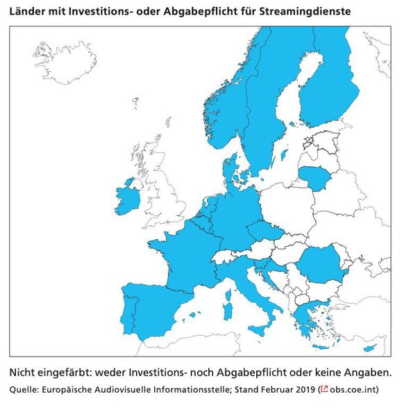 Die Informationen auf dieser Karte seien ungenau, bemängeln Gegner des Filmgesetzes (Lex Netflix).