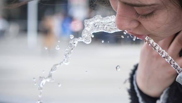 Experten empfehlen, an heissen Tagen mindestens 1,5 bis 2 Liter Wasser zu trinken.