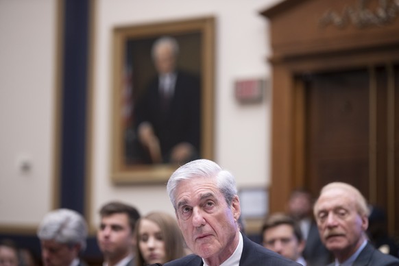 epa07737966 Former Special Counsel Robert Mueller testifies before the House Judiciary Committee during a hearing about Russian interference into the 2016 election, and possible efforts by President T ...