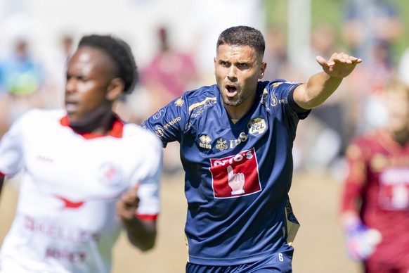 Leonardo Bertone von Luzern bei einem Testspiel zwischen dem FC Luzern und dem FC Winterthur vom Samstag, 4. Juli 2026 in Altbueron im Kanton Luzern. (KEYSTONE/Urs Flueeler)