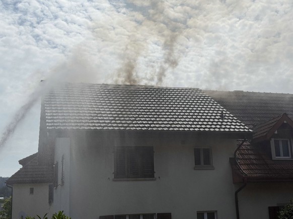 Brand Schöftland Blitzeinschlag 29.6.26