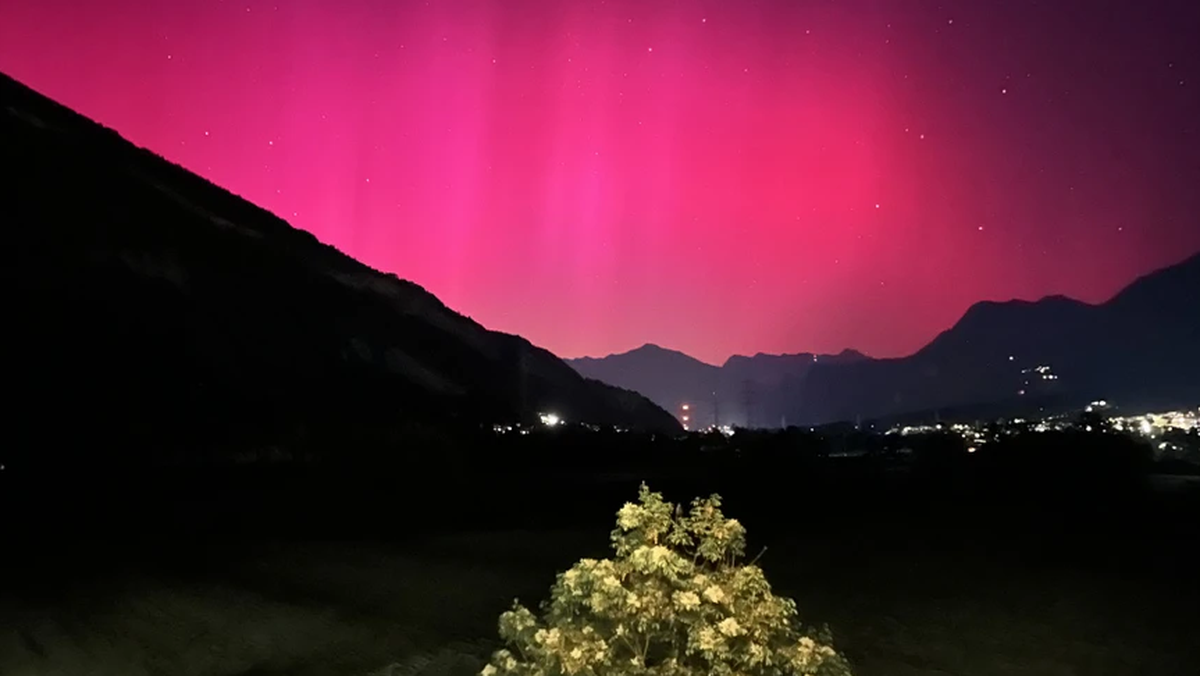 Strongest Solar Storm in 20 Years Lights Up Swiss Night Sky with Northern Lights