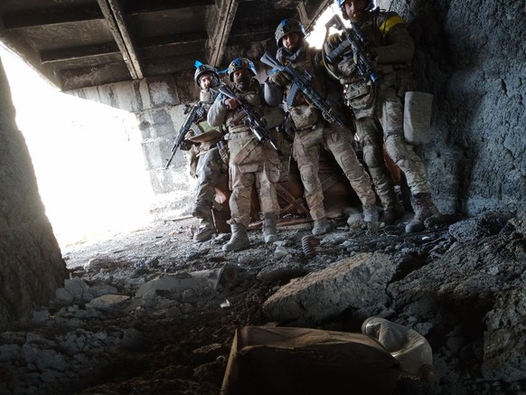 AVDIIVKA CITY - FEBRUARY 19: (----EDITORIAL USE ONLY MANDATORY CREDIT - '3RD ATTACK BRIGADE OF THE ARMED FORCES OF UKRAINE / HANDOUT' - NO MARKETING NO ADVERTISING CAMPAIGNS - DISTRIBUTED AS...