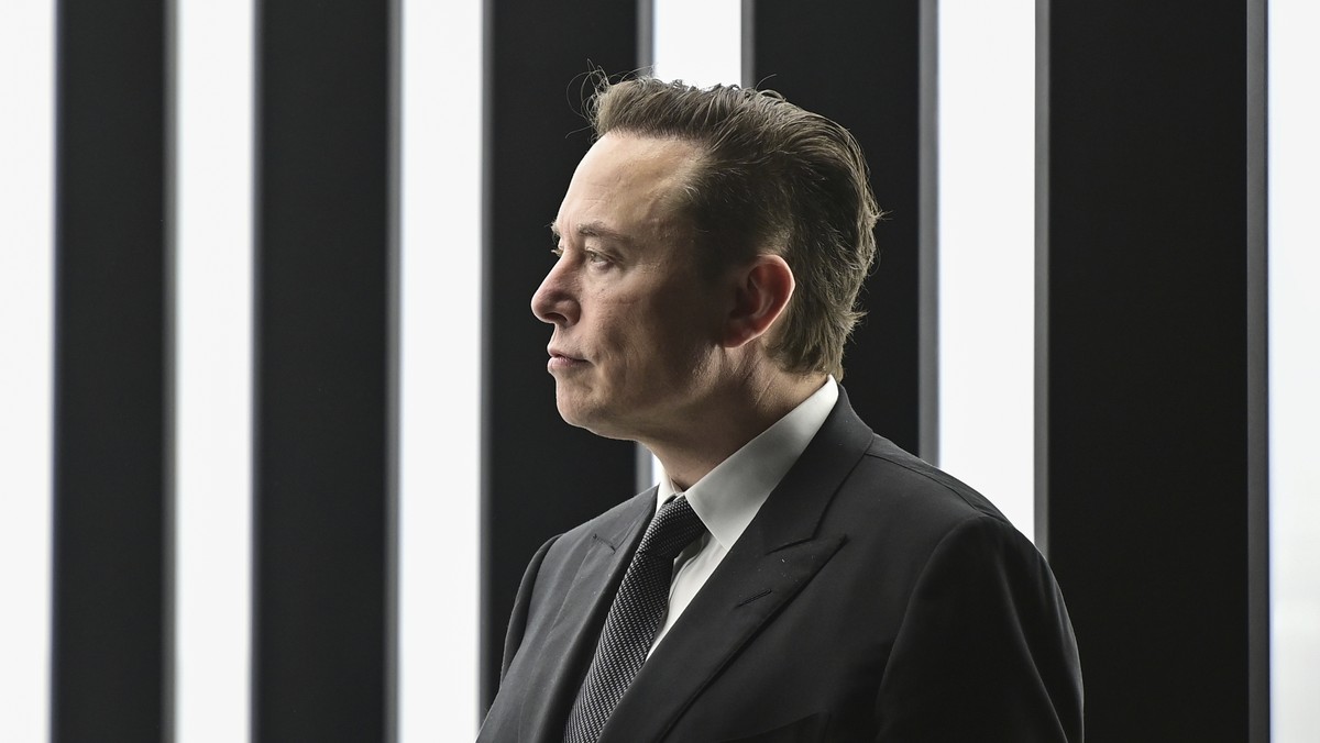 FILE - Tesla CEO Elon Musk attends the opening of the Tesla factory Berlin Brandenburg in Gruenheide, Germany, March 22, 2022. Germany's government rebuked X owner Elon Musk after he criticized t ...