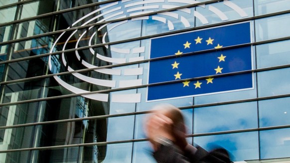 epa06024343 An exterior view of the Paul-Henri Spaak (PHS) building at the European Parliament in Brussels, Belgium, June 12, 2017. The Paul-Henri Spaak building is 24 years old and management wants to ...