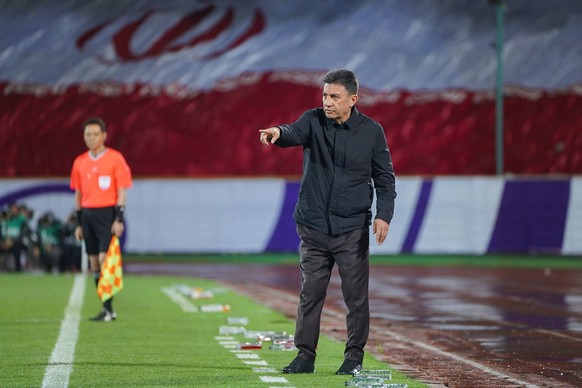 March 20, 2025, Tehran, Iran: Head coach of Iran, AMIR GHALENOEI, gestures during the Asian qualifier group A soccer match between Iran and the United Arab Emirates for the 2026 World Cup at the Azadi ...