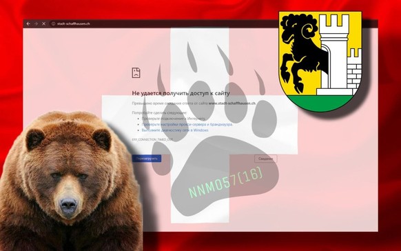 Pro-russische Hacktivisten attackierten am 14. Juni 2023 eine Schaffhauser Website. Die offizielle Kantons-Website unter sh.ch war normal erreichbar
