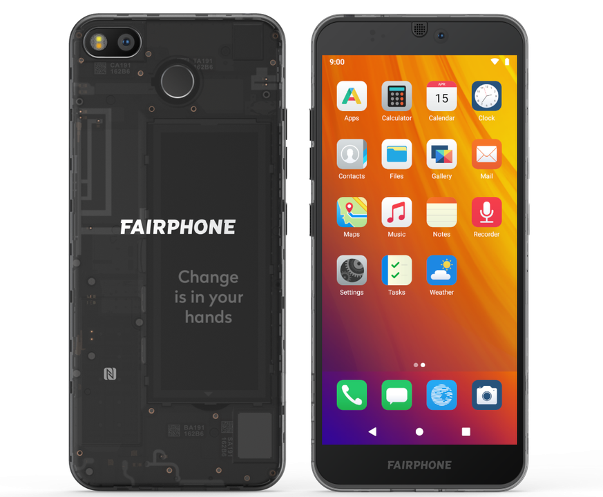 Das Fairphone 3 mit dem neuen Betriebssystem /e/ OS statt Googles Android.