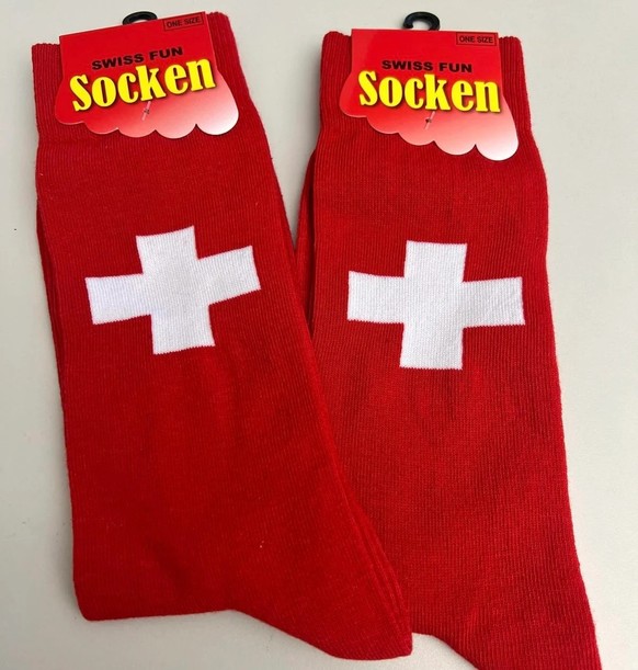 Schweizerkreuz Socken
