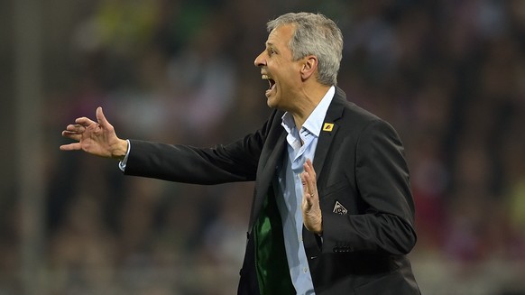 Lucien Favre im Oktober 2014 an der Seitenlinie in Mönchengladbach.