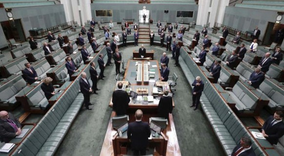 Dies ist ein Bild aus dem australischen Repräsentantenhaus.