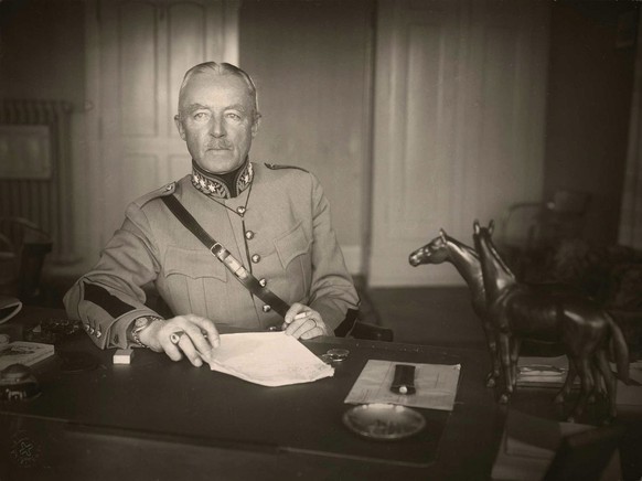 Befehligte die Schweizer Armee: General Henri Guisan (1874-1960)