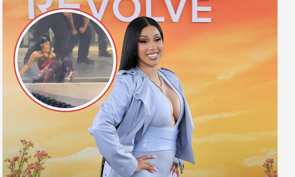 Cardi B est devenue une spécialiste des chutes.