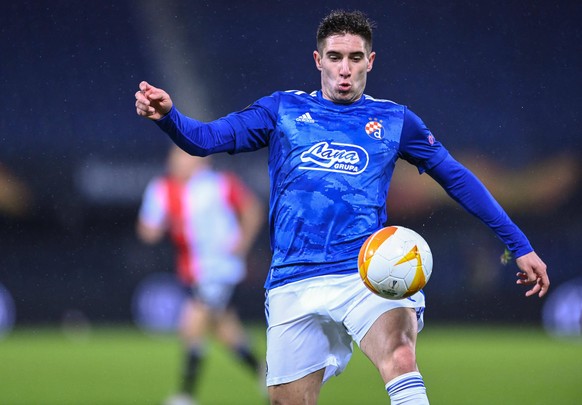 PXL_UEFA Europa League_Feyenoord vs Dinamo Luka Ivanusec of Dinamo during UEFA Europa League match between Feyenoord and Dinamo Zagreb , in Rotterdam, Netherlands, Dec. 03, 2020. IgorxSoban/PIXSELL