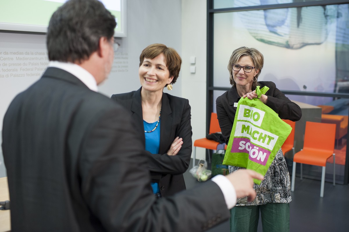 Grünen-Politiker zum Auftakt ihrer Fair-Food-Initiative.&nbsp;