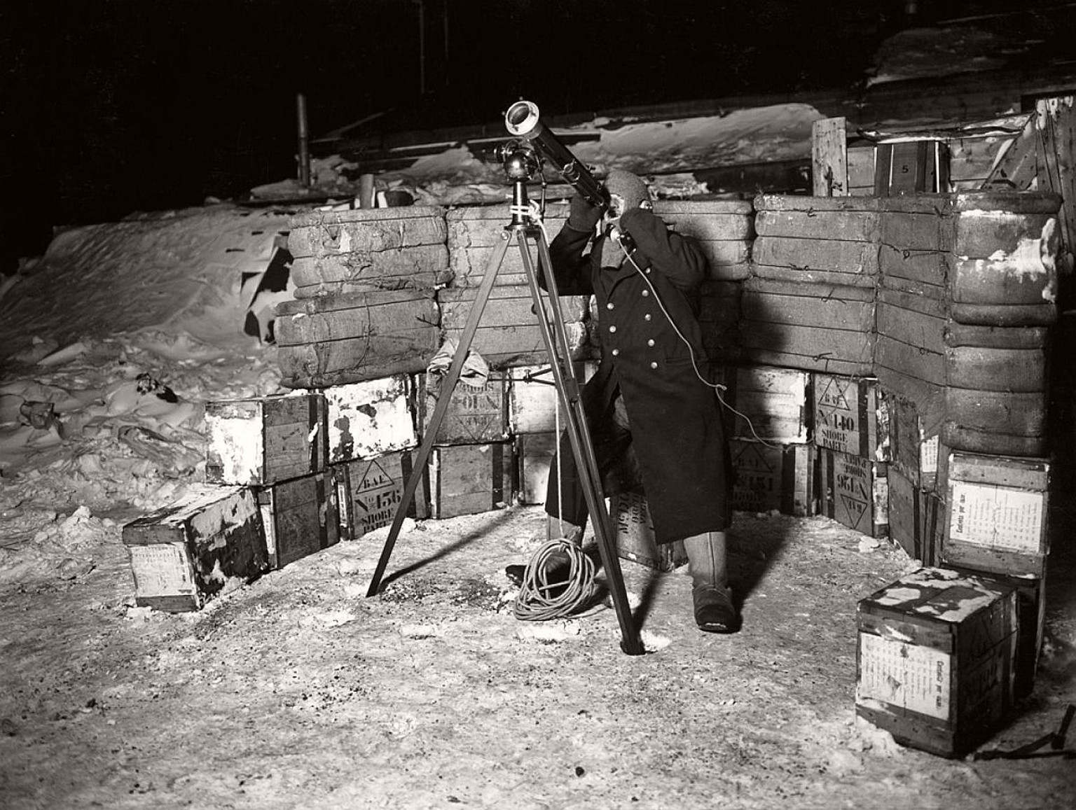 Leutnant Evans beobachtet am 8. Juni 1911 eine Bedeckung des Jupiters.