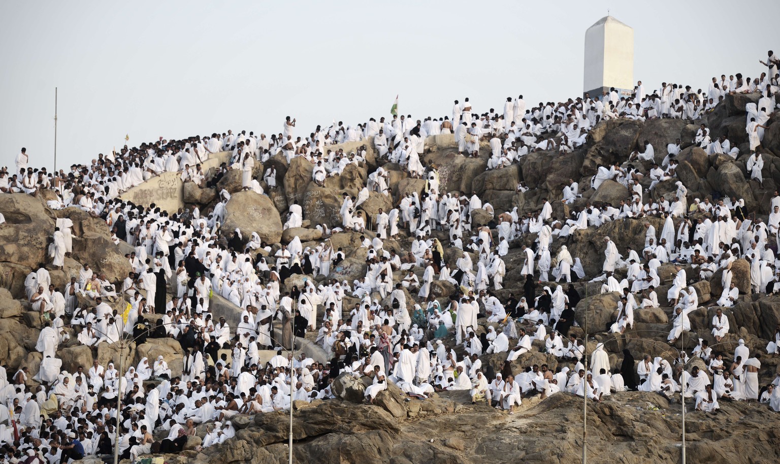 Gedränge auf dem Berg Arafat.