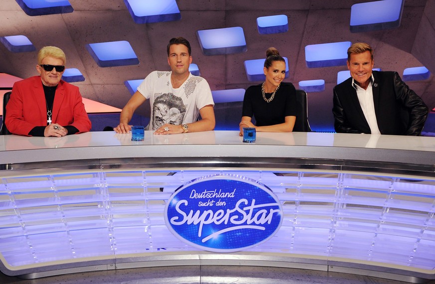 «Deutschland sucht den Superstar» – mit dieser Jury: (von links) Heino, DJ Antoine, Mandy Capristo und Dieter Bohlen.