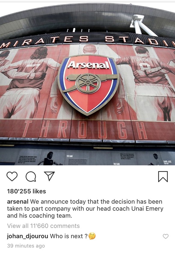 Ui nei, Emery! Xhakas Arsenal entlässt seinen Trainer, eine Klublegende übernimmt
Djourou übernimmt 😂