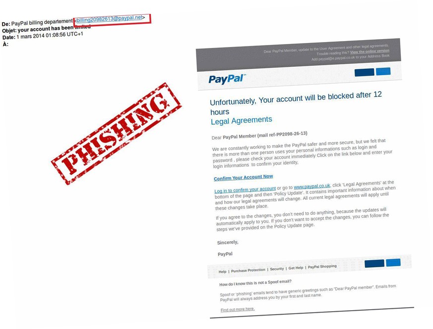 Mit dieser E-Mail versuchen Kriminelle an die Passwörter von Schweizer PayPal-Nutzern zu gelangen.