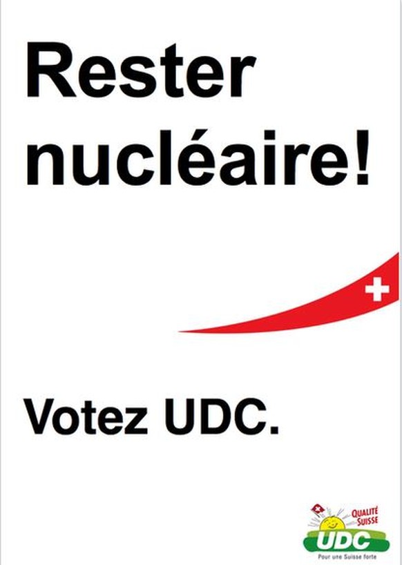 Auf Kosten der SVP:&nbsp;«Nuklear bleiben! – SVP wählen».