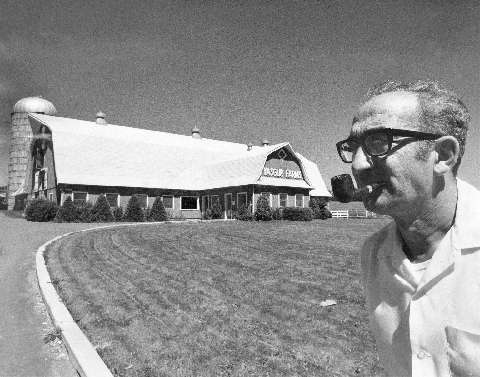 UNITED STATES - AUGUST 22: Max Yasgur, whose land was used for Woodstock festival in Monticello, N.Y. "I'm very happy to get back to running my dairy farm." He doubts he'll ever re ...
