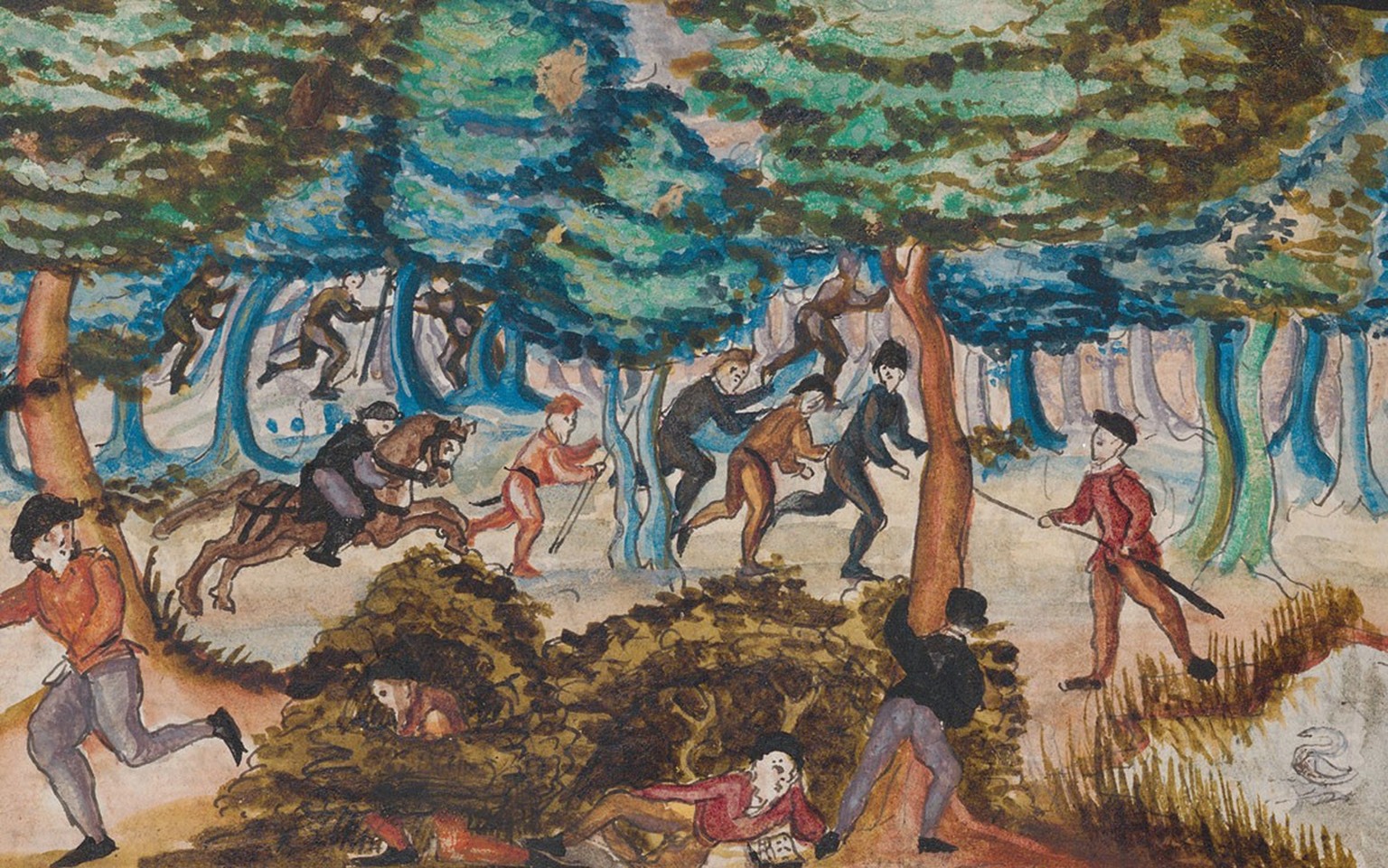 In der Herrschaft Grüningen werden im Mai 1526 Täufer bei einer Versammlung im Wald gefangen genommen.
https://slsp-uzb.alma.exlibrisgroup.com/discovery/delivery/41SLSP_UZB:UZB/12464561440005508?lang= ...