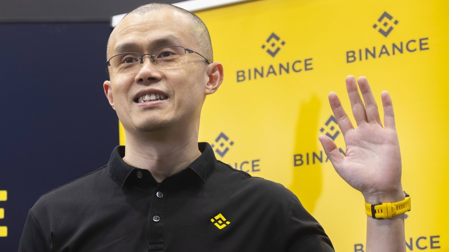 Paris, France June 16, 2022 - VivaTech exhibition for start-ups and technology - Zhao Changpeng, founder and chief executive officer of Binance ILLUSTRATION, GENERIQUE, AMBIANCE, LOGO, STANDS, SALON,  ...