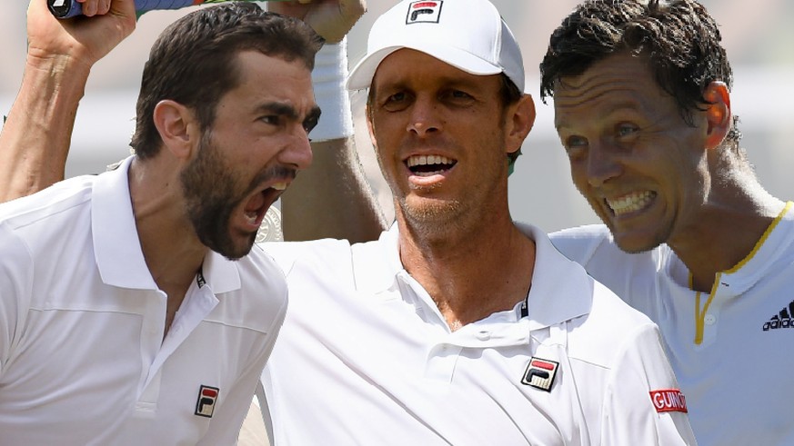 Marin Cilic, Sam Querrey und Tomas Berdych.