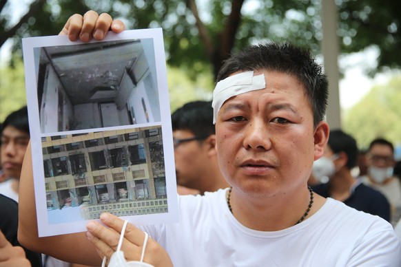 Proteste in Tianjin.