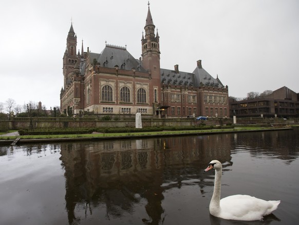 FILE - Exterior view of the International Court of Justice, or World Court, in The Hague, Netherlands, Friday, Feb. 2, 2018. The United Nations&#039; highest court ruled Thursday, April 21, 2022 that  ...